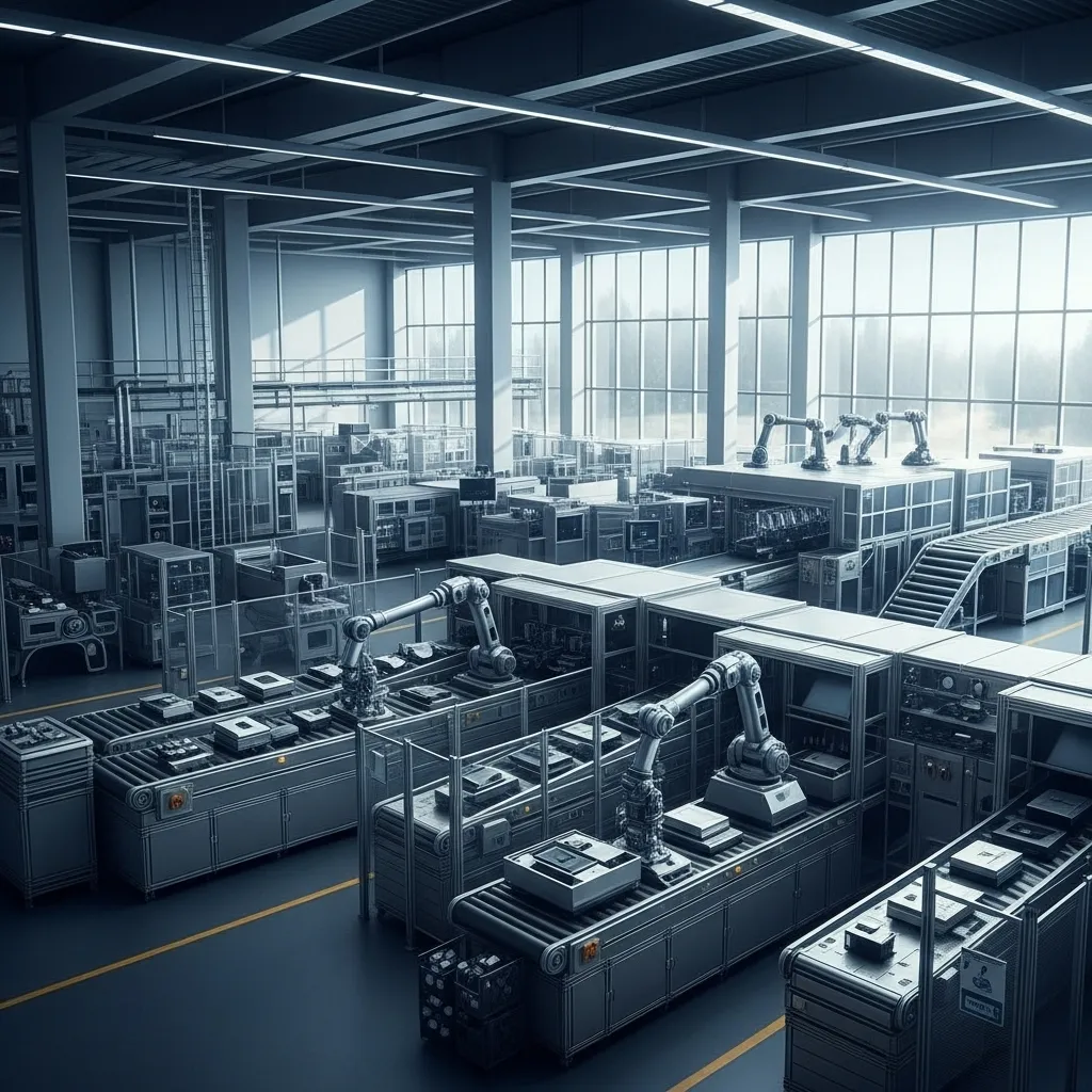 E-waste components organized for recycling